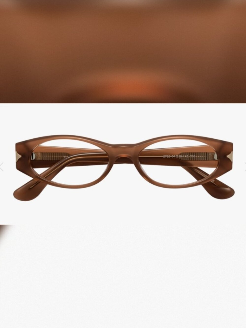 Tau Glasses Milky Brown Yesglasses NEW